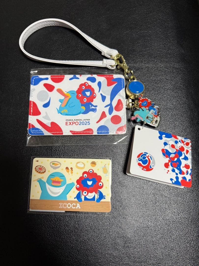 EXPO2025　大阪万博　限定　ICOCA　＋　合皮パスケース　ミャクミャク