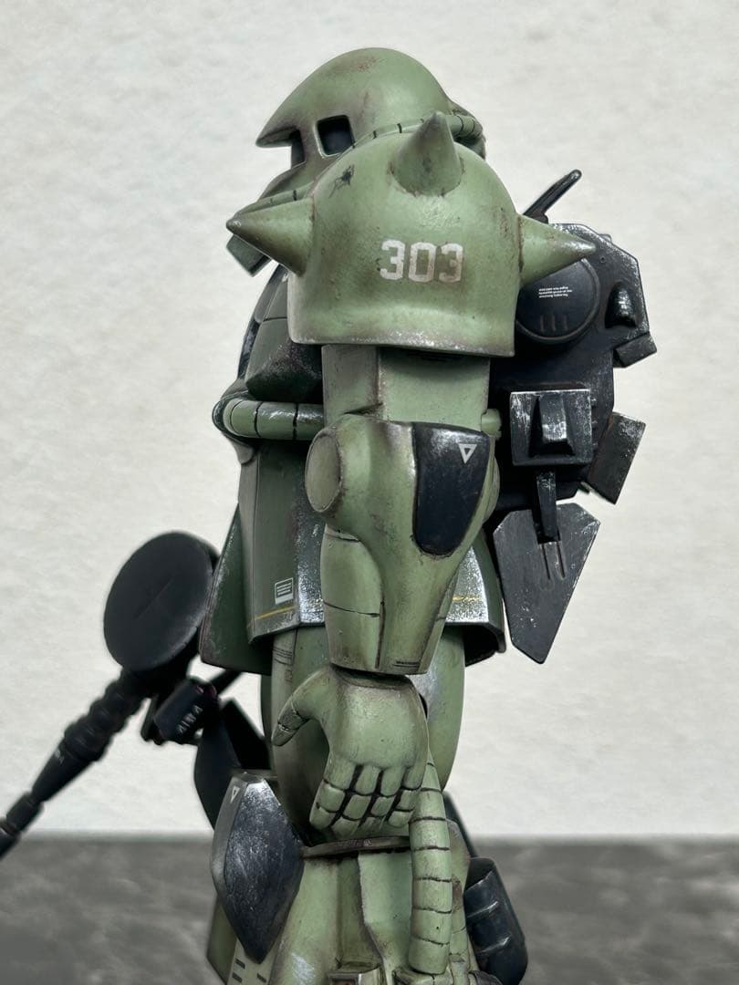 ガンプラ旧キットMSV 1/100 ザク06R筆塗装完成品