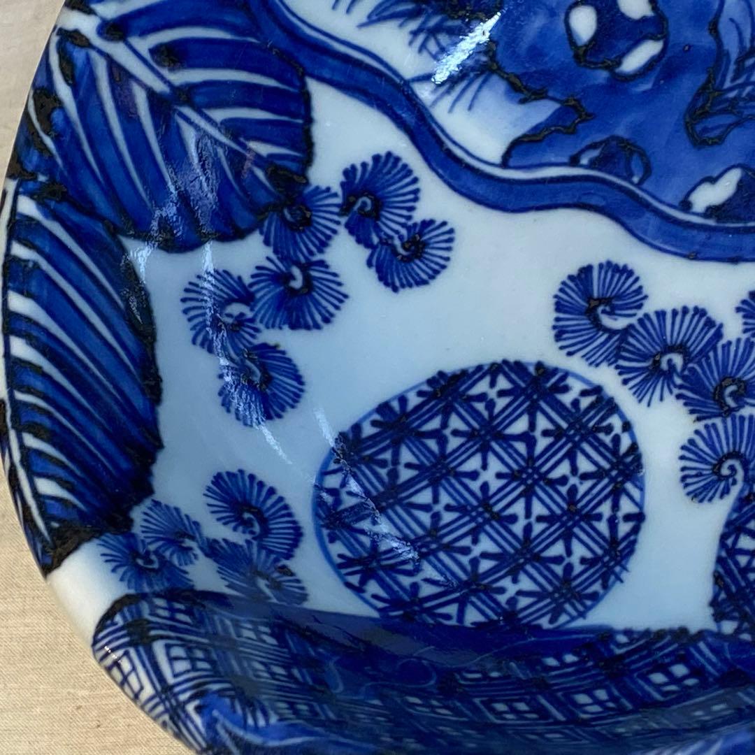 伊万里　古伊万里　中鉢　鉢　松竹梅文　染付