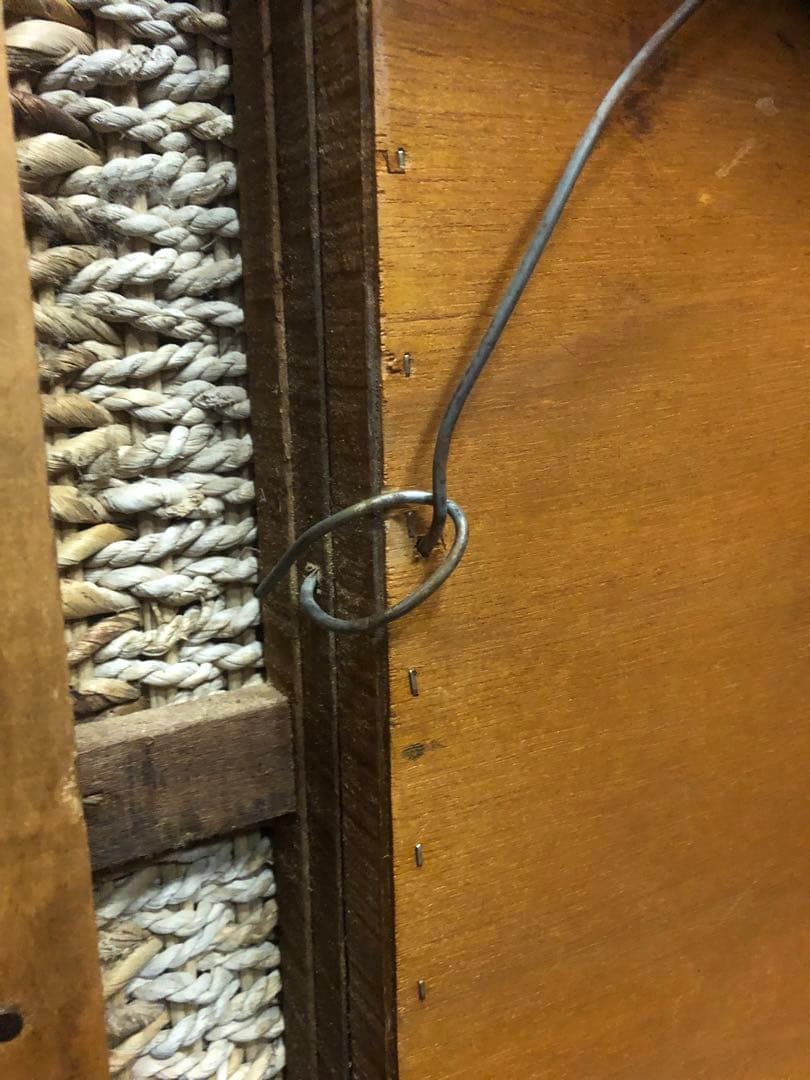 希少♦️大型 高級 ウォーターヒヤシンス ミラー♦️額縁風 正方形♦️送料込