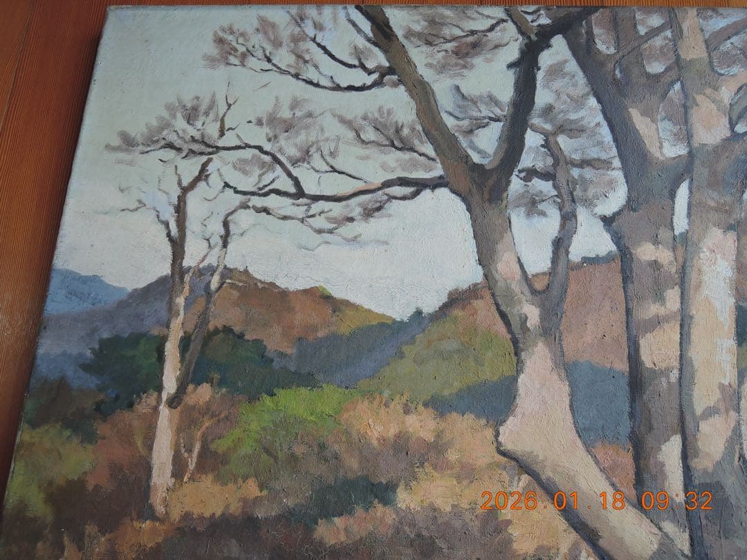 NO.636 水沼兼雄／風景画 ／油絵／長門峡