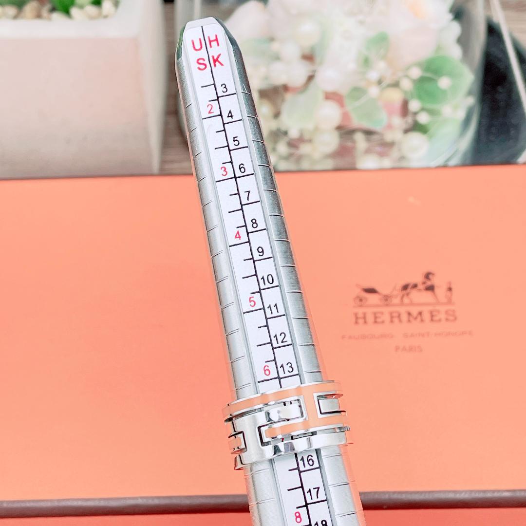 ◇エルメス◇新品仕上済 ムーヴ ムーブアッシュ リング オレンジ 13号 7.7