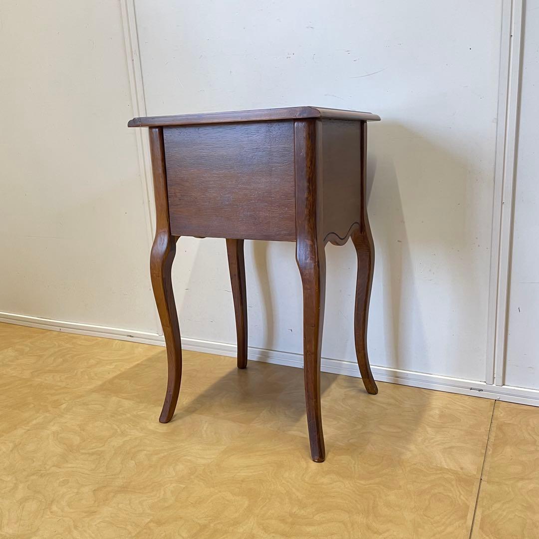 アンティーク調 猫脚 チェスト サイドテーブル コンソール 花台 電話台