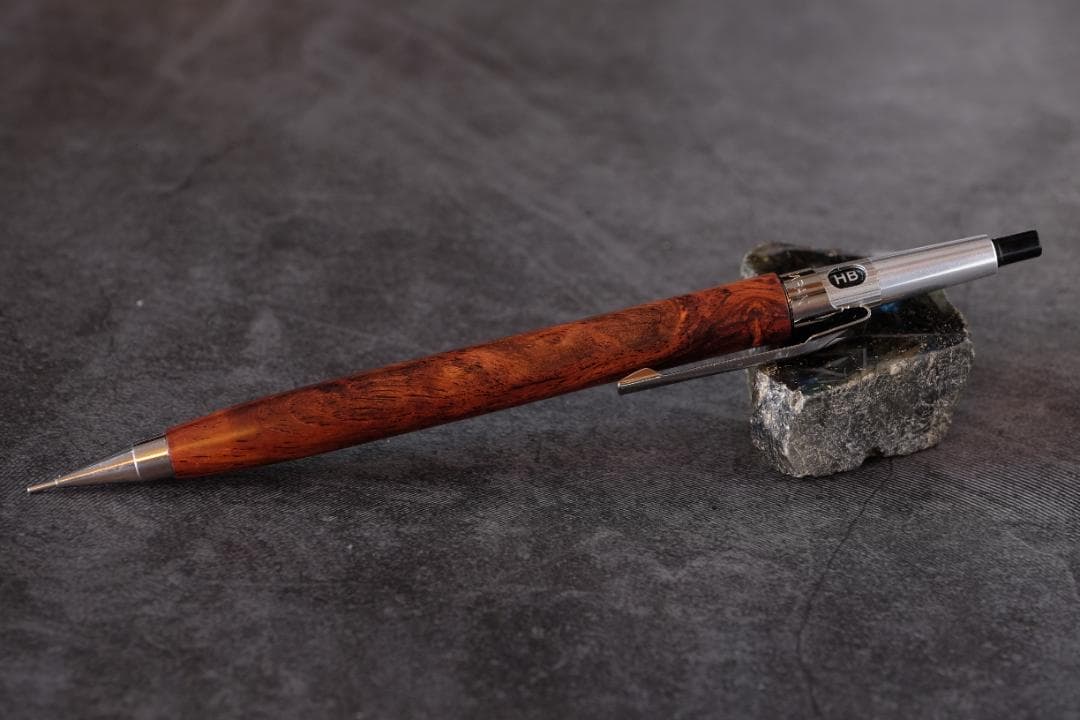 高村杢工房PG5木軸カスタムシャープペンシル0085 ホンジュラスローズ瘤