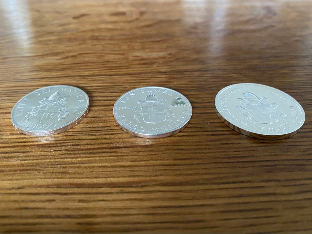 【値下げ】ポーランド記念銀貨 ヨハネ・パウロ2世 1993年発行 3枚