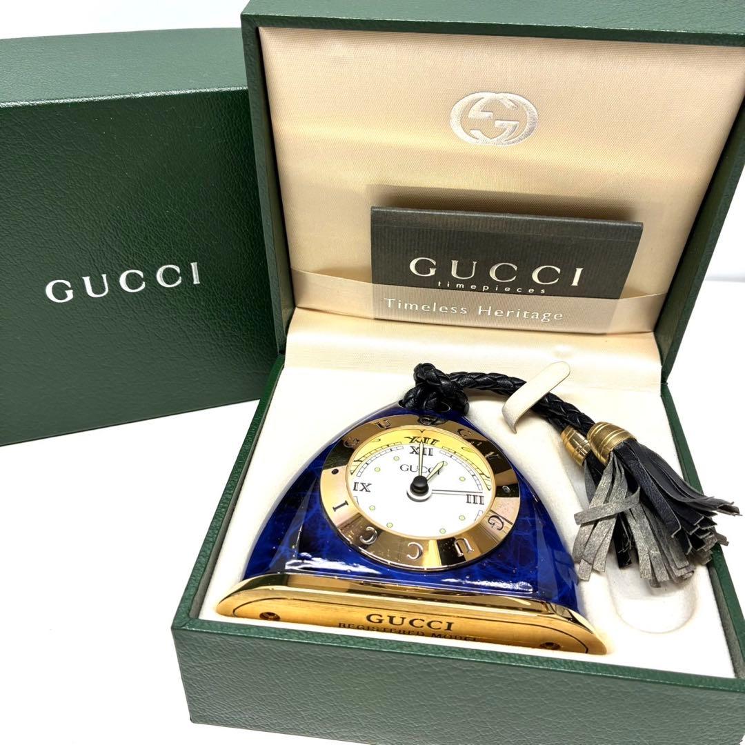 ☆レトロ☆ GUCCI置時計アラーム付き20年物