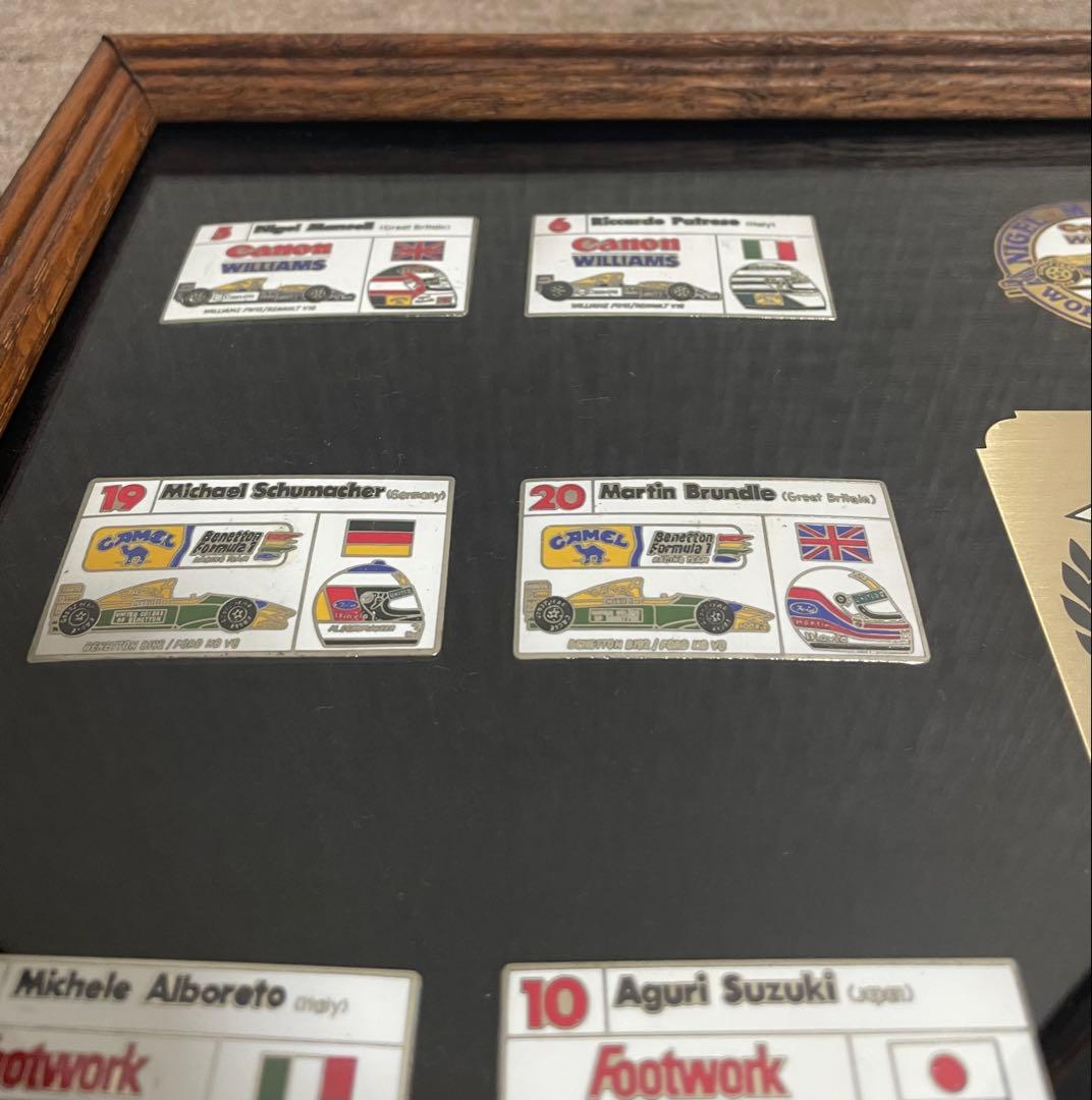 F1 ピンバッジ額装　1992年　限定品　レア　箱無し