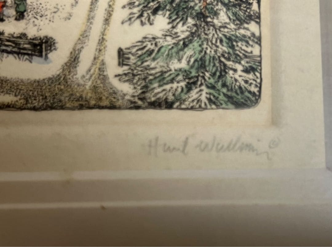 版画　スーザン・ハント・ウォルコッツ