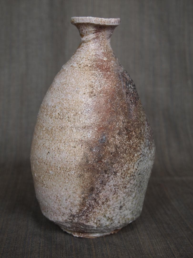 人気作家★山田浩之★信楽【窯変】花入★共箱・布