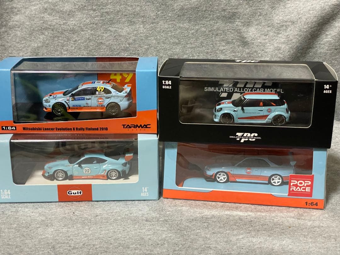 1/64 ガルフ ミニカー4台セット