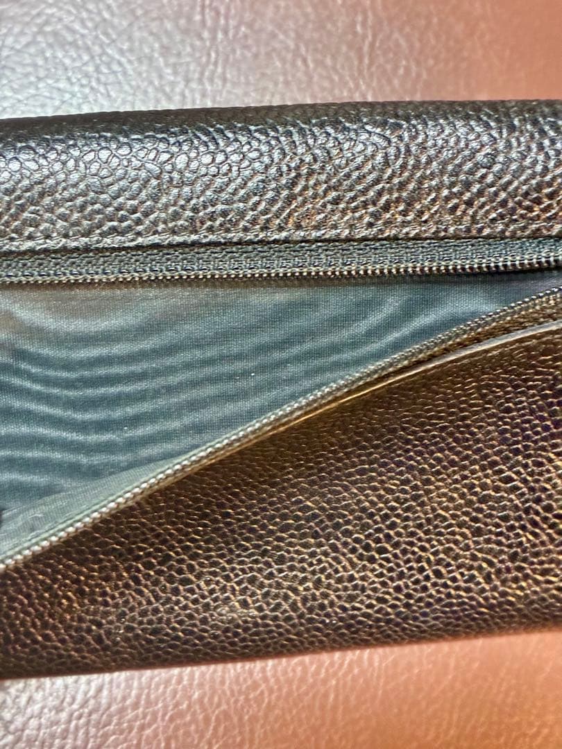 カブタロウサマ向け　CHANEL 二つ折り財布 ブラック レザー