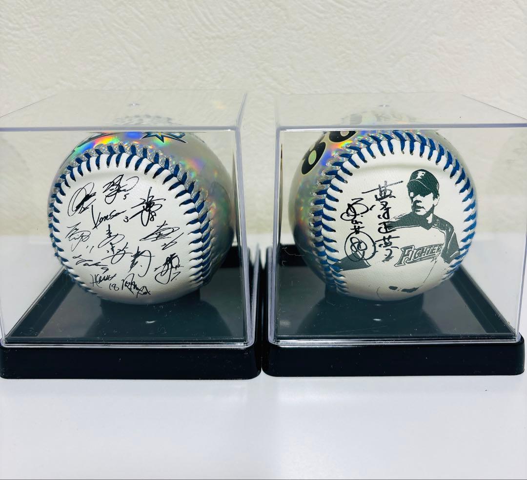 栗山英樹 サインボール 2個セット　メタリックボール
