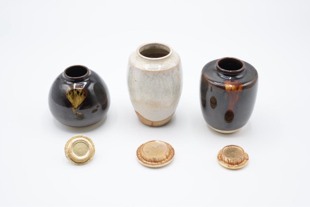 茶道具　茶入　仕覆付　3個セット