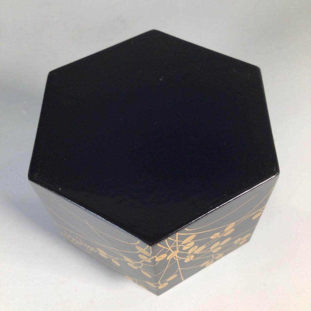 Ｎ５１８　茶入　『山中製』『道場宗廣作』『八幡宗豊書付』『二季鳥蒔絵』　茶道具