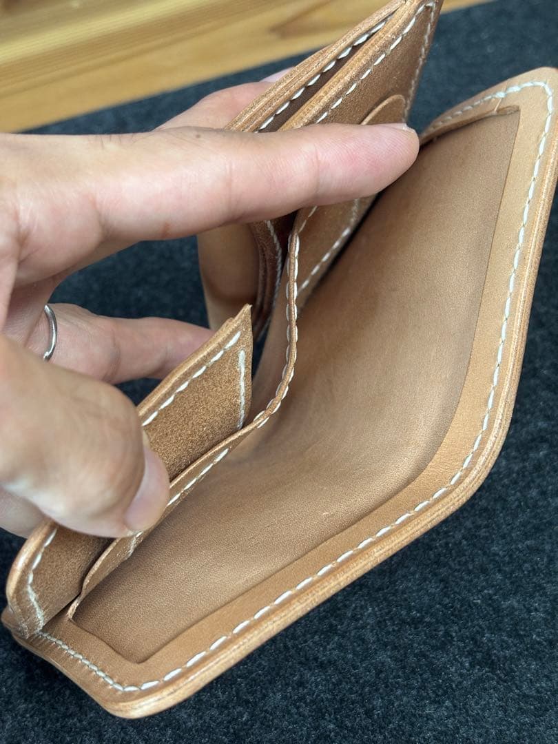 ハンドメイド HPW-01 ミドルウォレット レザー 栃木