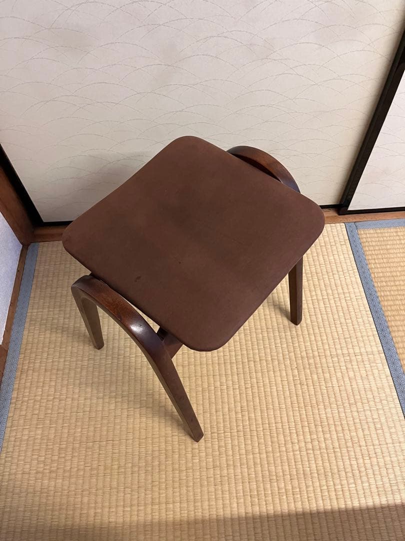 2脚セット 秋田木工 No.202 スタッキングスツール 剣持勇 送料込み