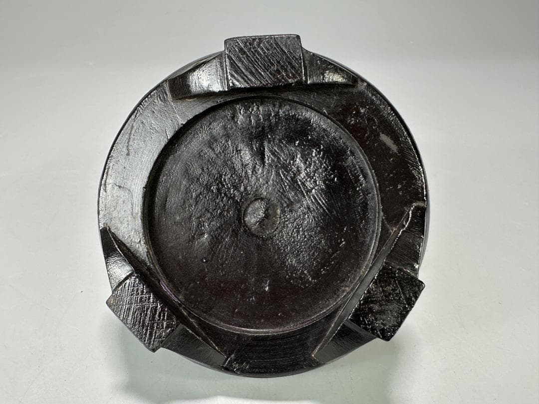 中国漆器　堆朱香炉