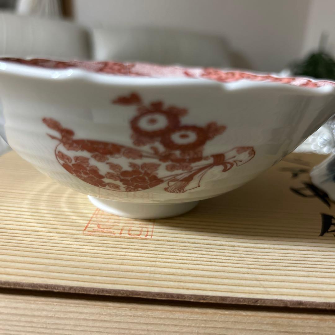 新品未使用　九谷焼　暁堂　ペア中鉢