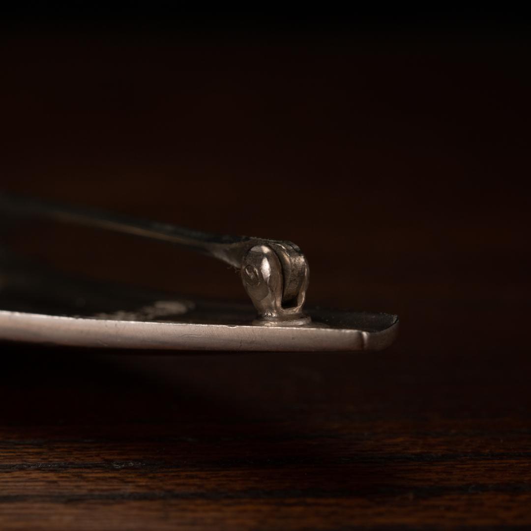  北欧モダンデザイン シルバーブローチ ジョージジェンセン