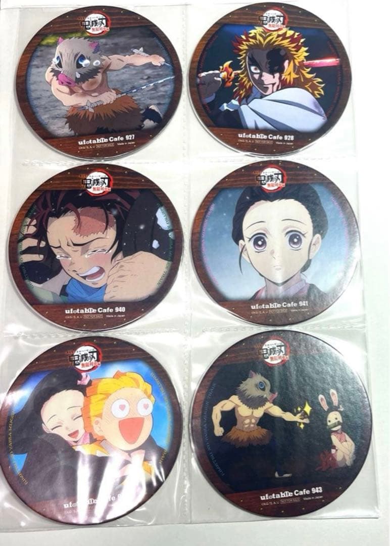 鬼滅の刃 30枚 コンプ ufotable コースター カフェ Cafe 柱