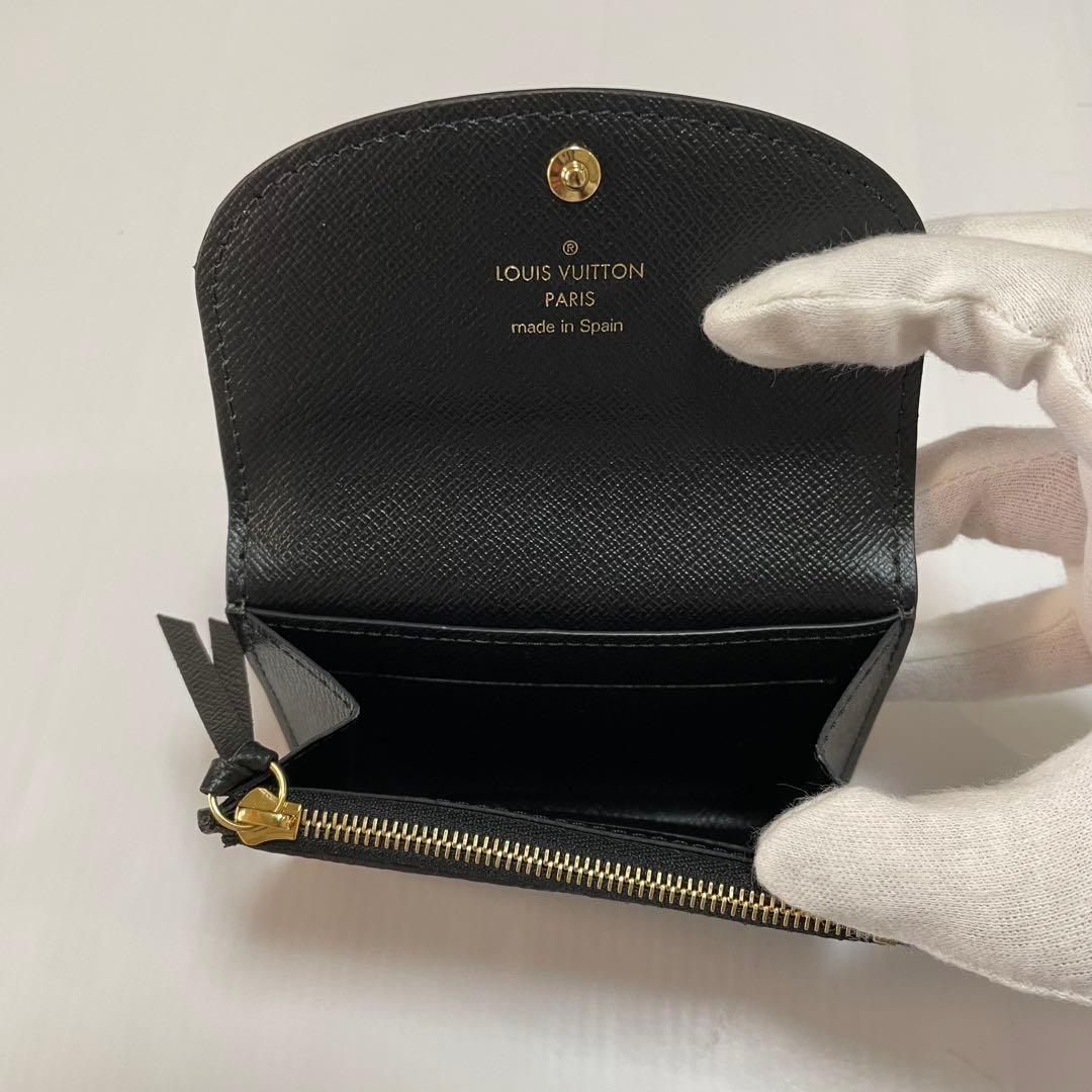 美品　ルイヴィトン　ポルトモネ・ロザリ　モノグラム・リバース　カードケース