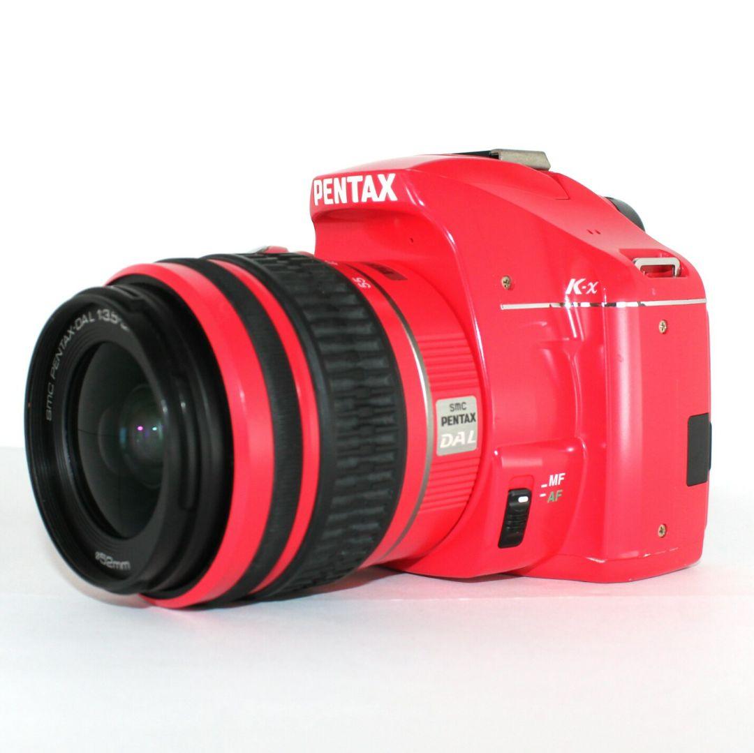 PENTAX K-x デジタル一眼レフカメラ レッド iPhone転送✨完動品✨