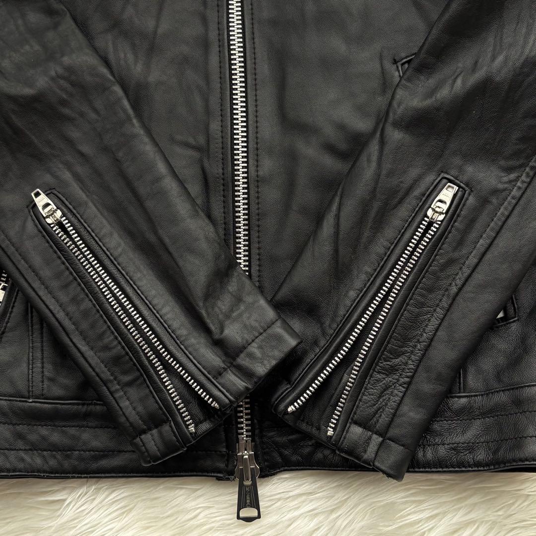 【mさま専用】JACKROSE 羊革 レザージャケット シングルライダース