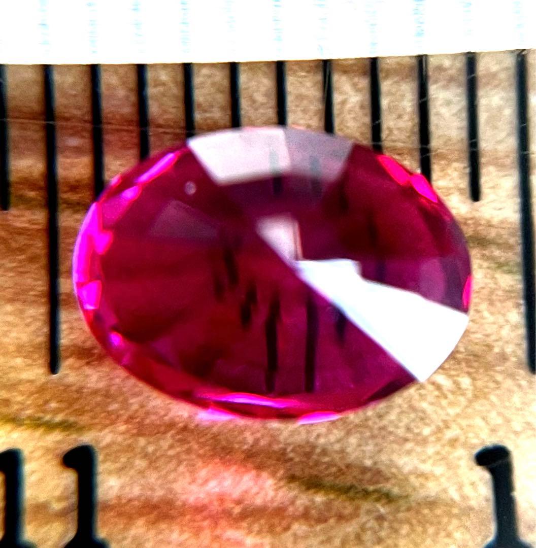 最高級 京セラ クレサンベール 1.65ct 理想的なルビールース真紅の煌き❣️