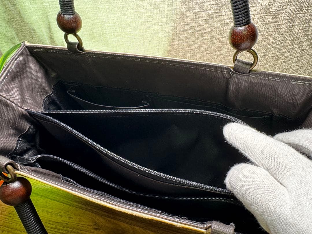 【未使用品】さくら桟敷　月ごよみバッグ　和装用バッグ　正絹帯地仕上