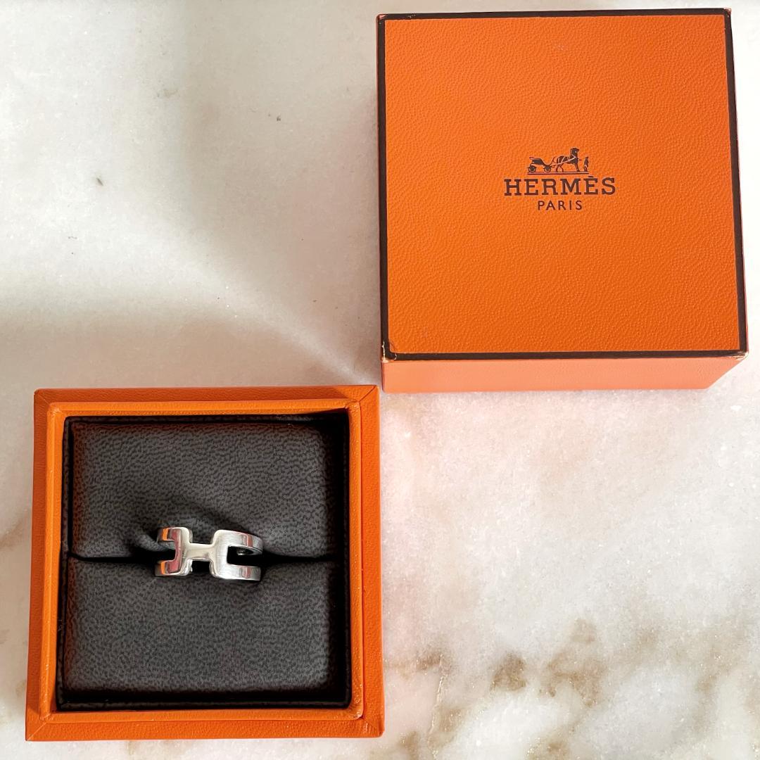 7075 激レア☆ HERMES エルメス ヴィンテージ シルバーリング 指輪