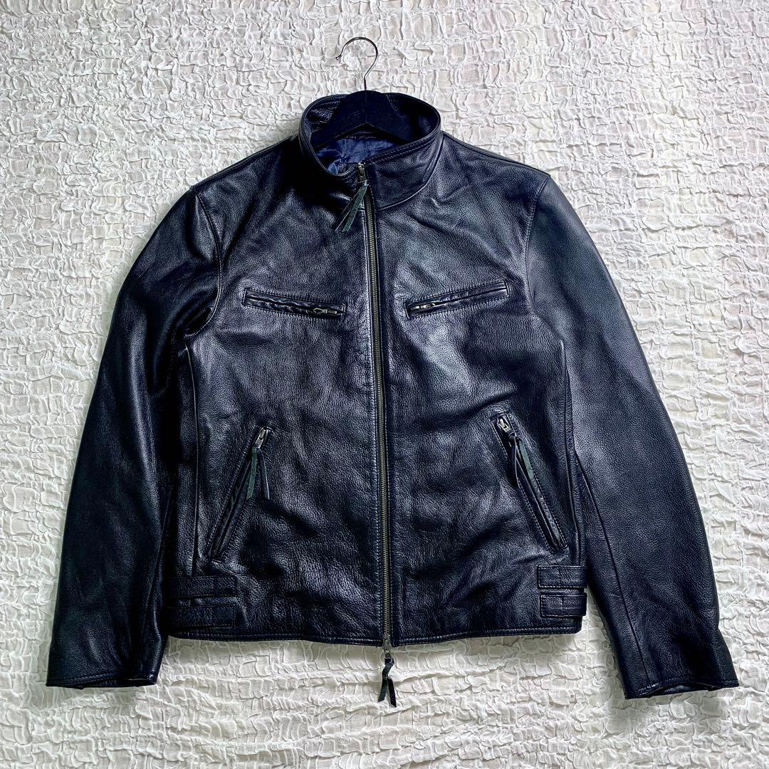 Haruf レザージャケット ライダースジャケット 牛革 LL