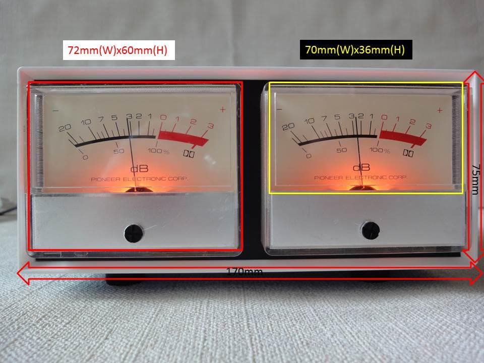 自作ステレオVUメーター203号機（PIONEER大型）