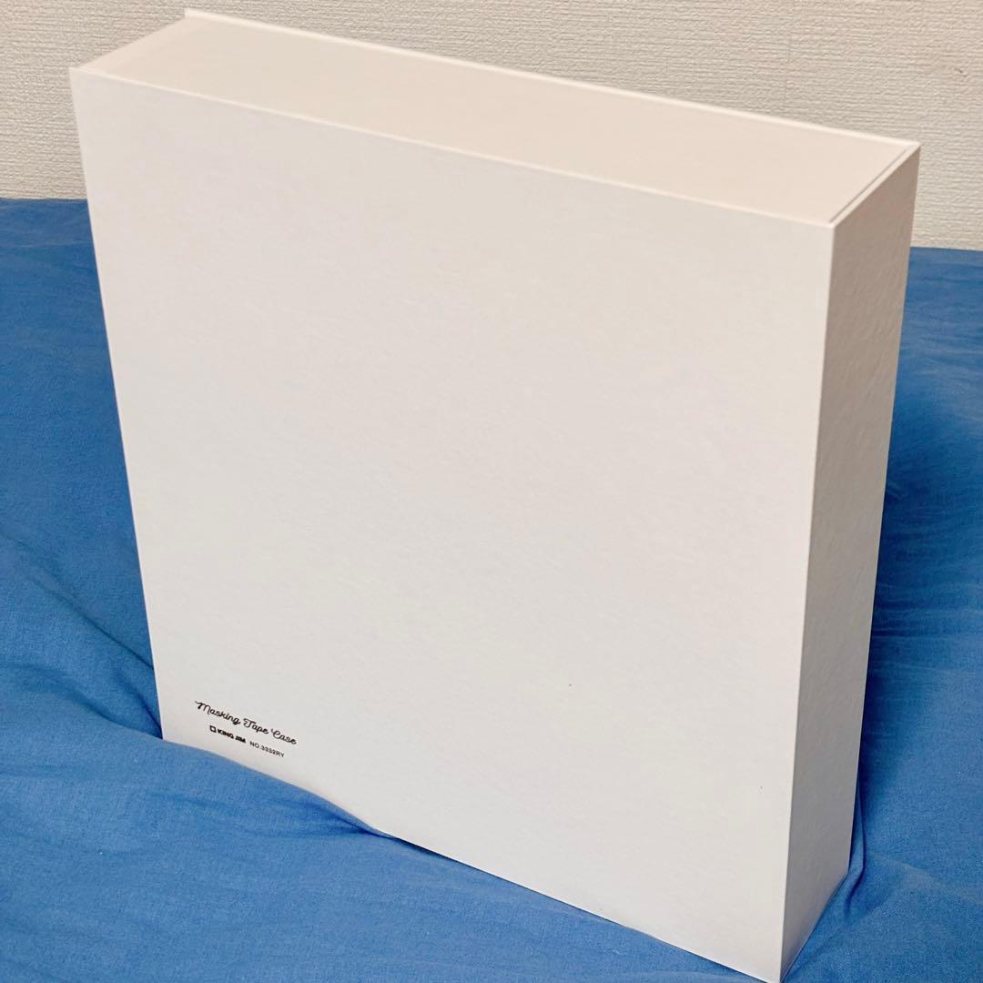 キングジム マスキングテープケース ブックタイプ　Lサイズ　白　ホワイト　収納