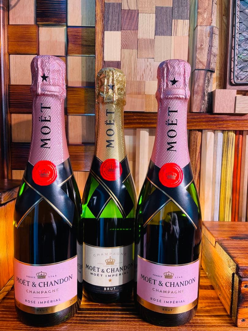 【新品未開栓】モエ・エ・シャンドン 375mlシャンパン3本セット