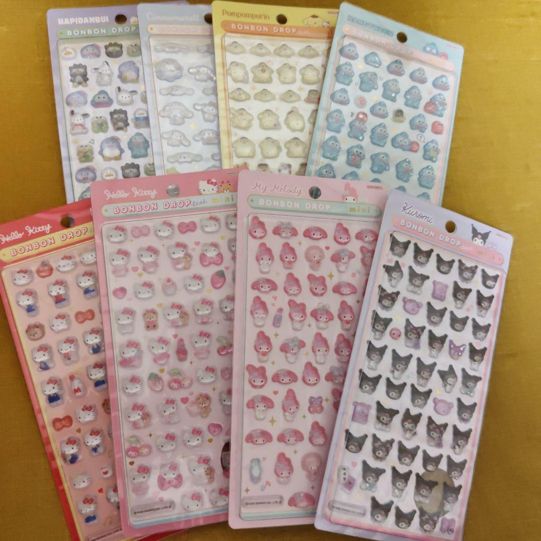 【正規品】ボンボンドロップシールミニ サンリオ 8種セット 新品未開封