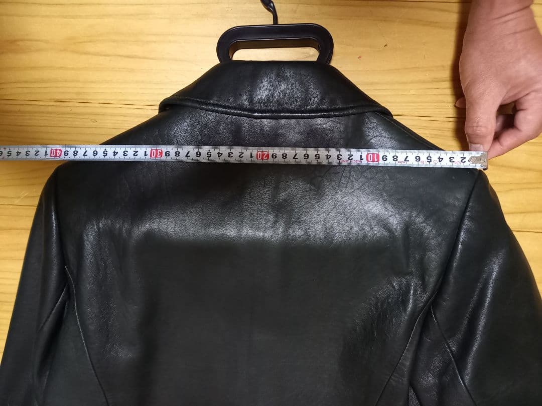 ブラックレザーシングルジャケット