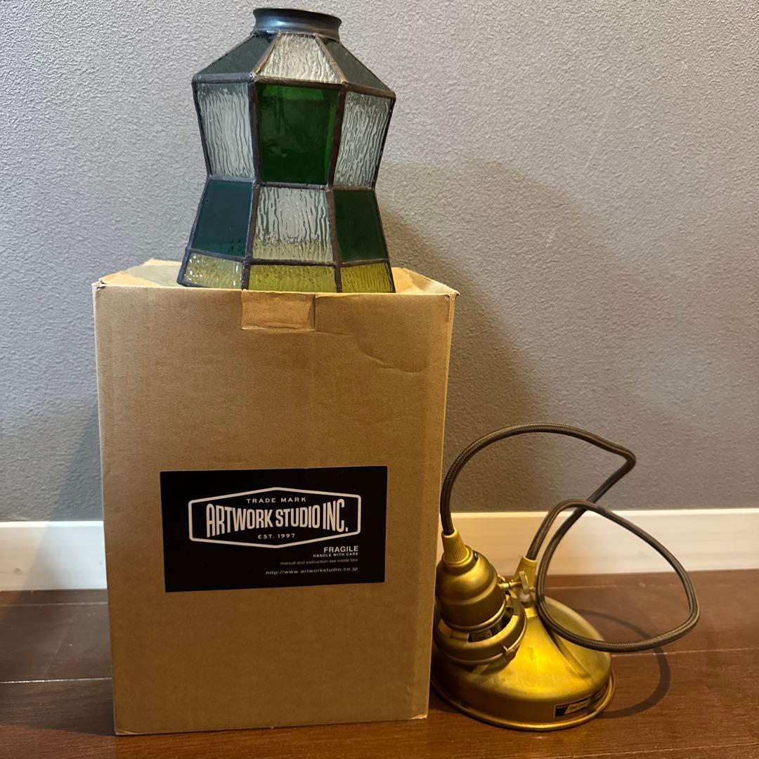 ART WORK STUDIO ステンドグラスペンダント ヘルム