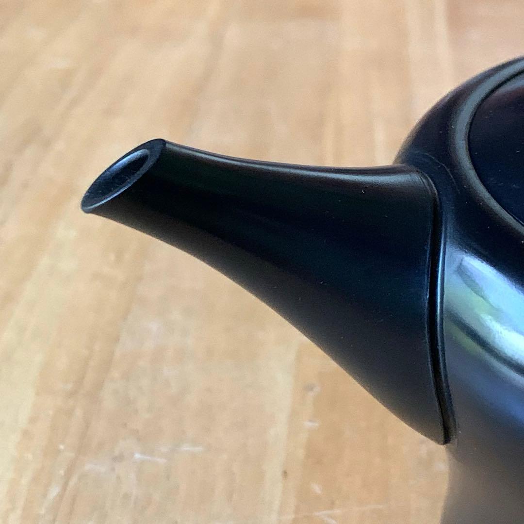 【茶注27 黒泥　瓶子型　研ぎ出し】榊原賢治　共箱