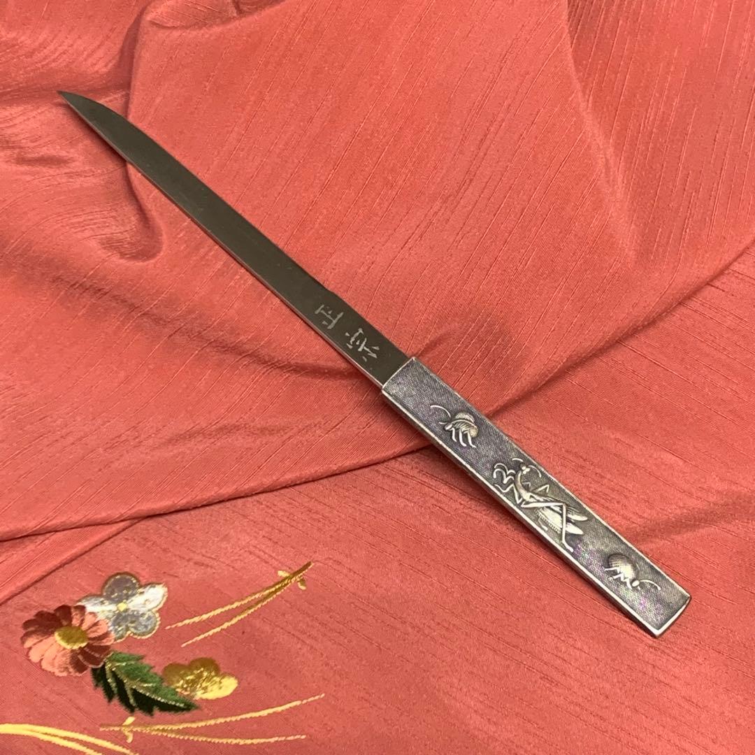 【新品・未使用】秋虫図 装飾刀 専用箱付き