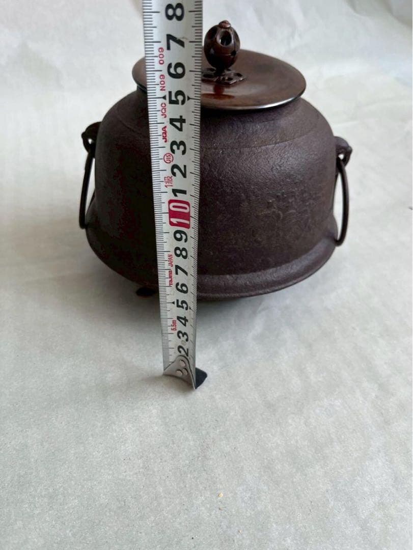 茶道具 風炉釜 茶釜 鉄釜 工芸品 鉄瓶 茶釜 古道具 鉄製