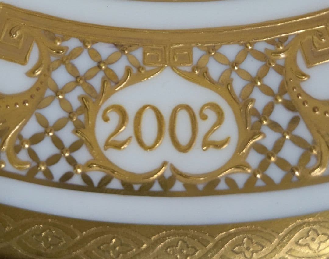 世界限定50枚 ミントン　イヤープレート 2002　23センチ　ロイヤルドルトン