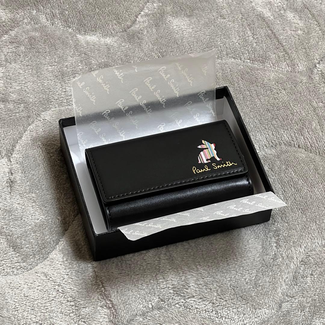 【新品未使用】Paul Smith 黒 ウサギキーケース