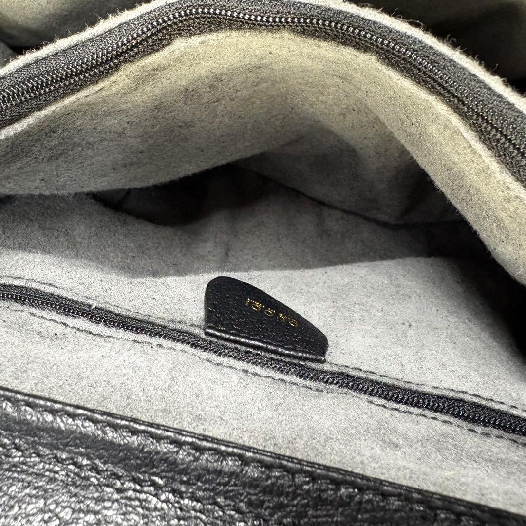 美品GUCCI グッチ バンブー ダイアナ ハンドバッグ レザー　黒 ブラック