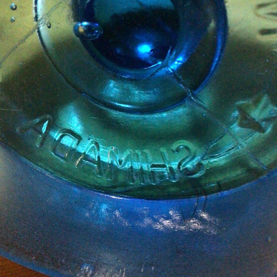 ガラス瓶　インテリア　昭和レトロ　OSAKA、JAPAN、SHIMADA