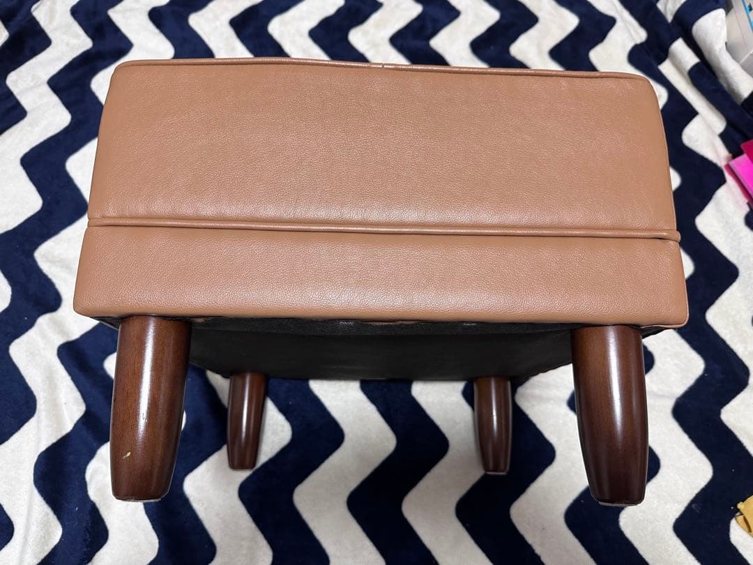 【値下げ】カリモク60 オットマン　スツール　キャメル