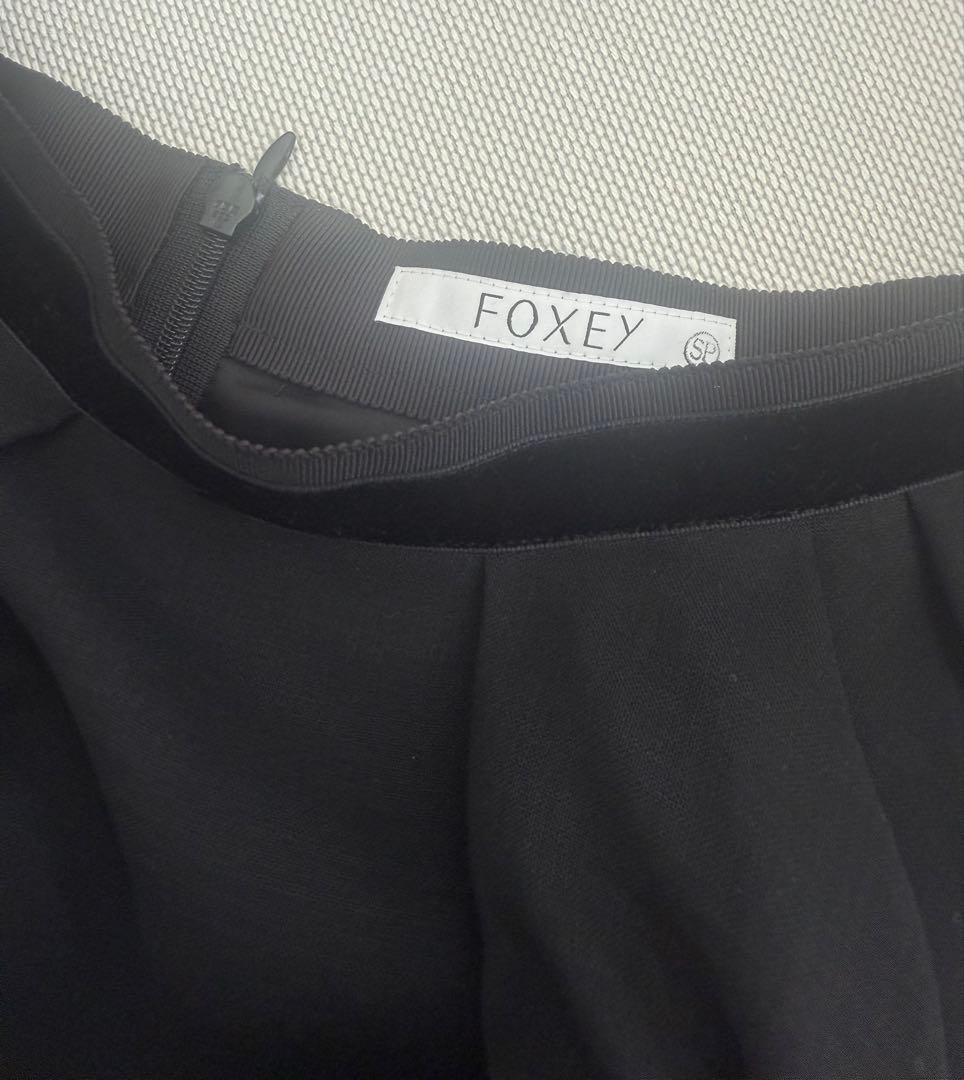 FOXEY＊フレアスカート＊40＊ブラック＊SP品＊フォクシー