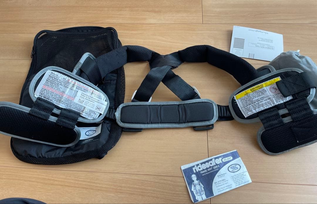 ridesafer トラベルベスト XS アメリカ購入　ジュニアシート