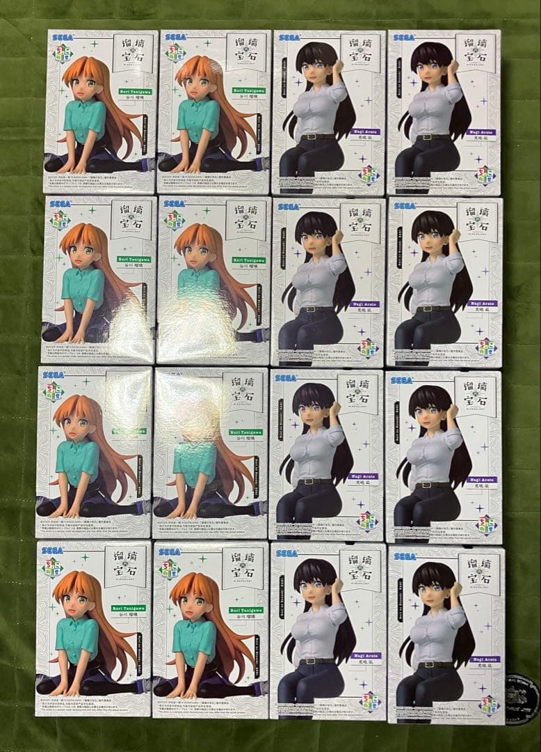 瑠璃の宝石 ちょこのせプレミアムフィギュア 谷川瑠璃 荒砥凪　2種×8セット