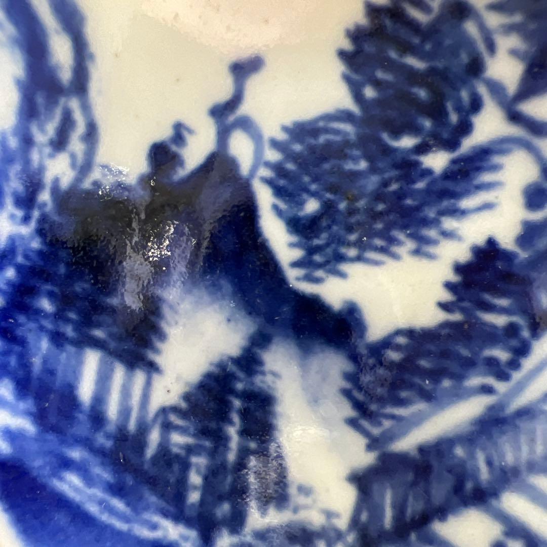 京焼　在銘　極上手　染付煎茶碗4客　口径約7.7㎝　東Y8-0109☆2F