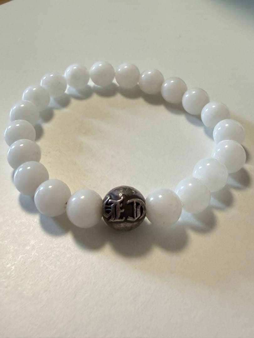 クロムハーツChrome Hearts！9mm ホワイトオニキス